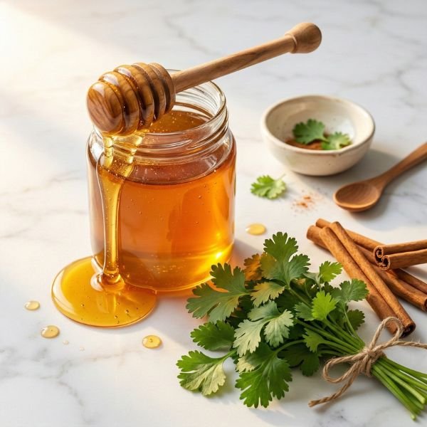 Honig, Koriander und Zimt